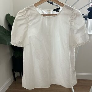 J Crew 100% cotton white top